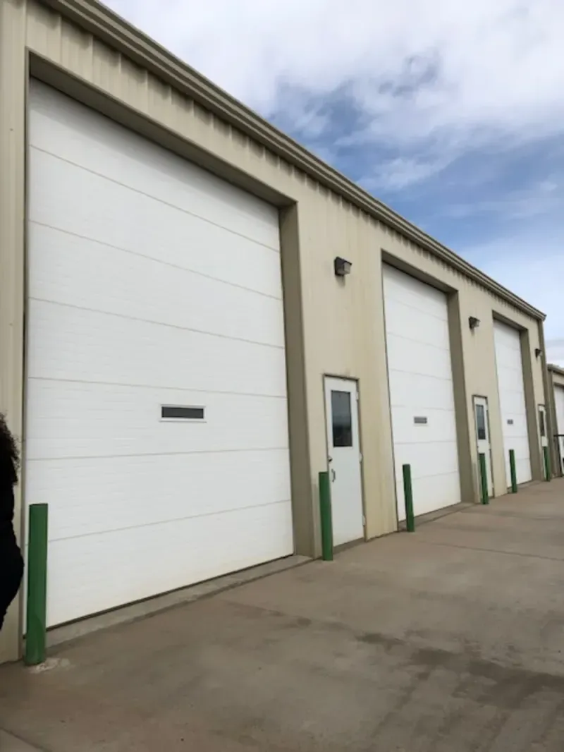 Secure gated entrance to Laramie storage facility