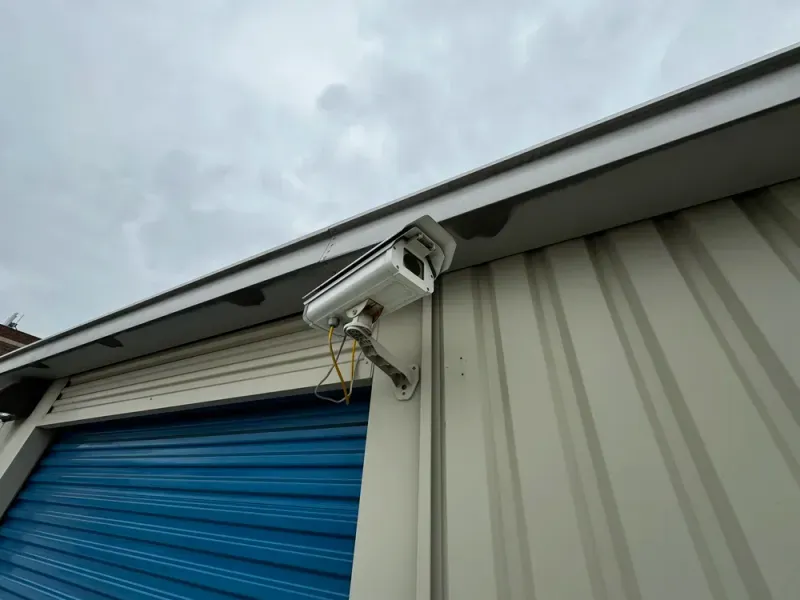 Secure elevator access to upper floor storage