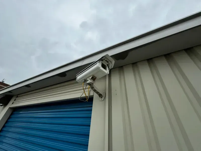 Secure elevator access to upper floor storage