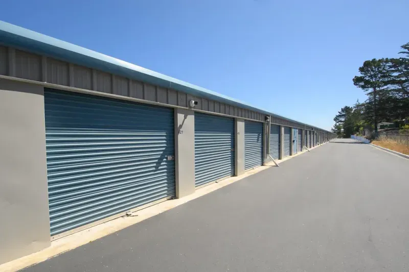 Secure loading area with wide drive-up access